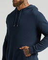 Navy Waffle Hoodie