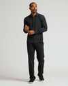 Black Performance Long Sleeve Dress Shirt