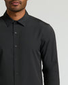 Black Performance Long Sleeve Dress Shirt