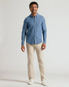 Light Indigo Wash Long Sleeve Chambray Shirt