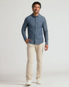 Medium Indigo Wash Long Sleeve Chambray Shirt