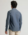 Medium Indigo Wash Long Sleeve Chambray Shirt