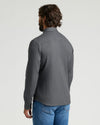 Back view of Black & Charcoal Heather Gray Flannel Shirts 2-Pack.