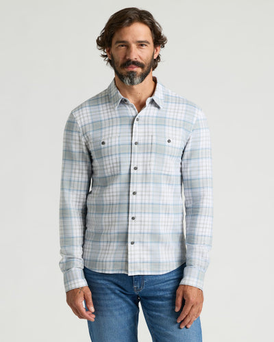 Long Sleeve Flannel Shirt - Slate Plaid