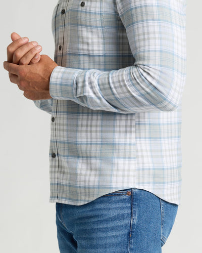 Long Sleeve Flannel Shirt - Slate Plaid