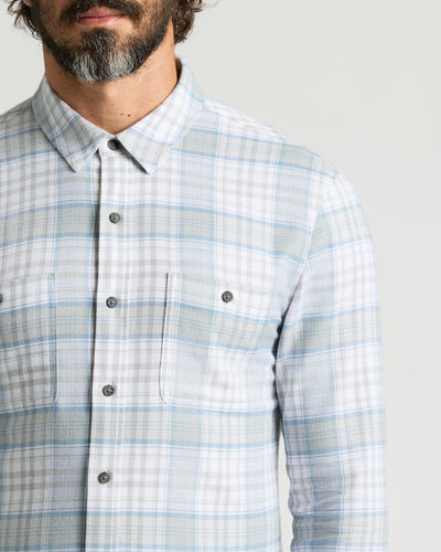 Long Sleeve Flannel Shirt - Slate Plaid
