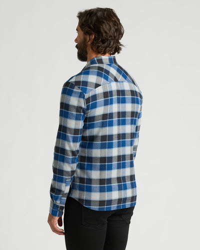 Flannel Long Sleeve Shirt - Midnight Plaid