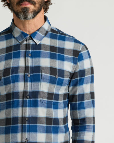 Flannel Long Sleeve Shirt - Midnight Plaid