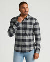 Long Sleeve Flannel Shirts 3-Pack modeled with jeans.
