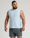 Male model in Limited Spring Sleeveless Active Muscle Tee 3-Pack.