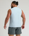 Arctic Sleeveless Active Muscle Tee on man, highlighting athletic fit.