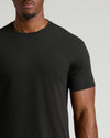 True Classic Men's Tall Straight Hem Crew Neck T-Shirt worn by model.