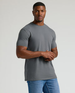 True ClassicClassic Tall Straight Hem Crew Neck T-Shirt 3-Pack