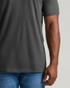 Charcoal Heather Gray Short Sleeve Tall Crew