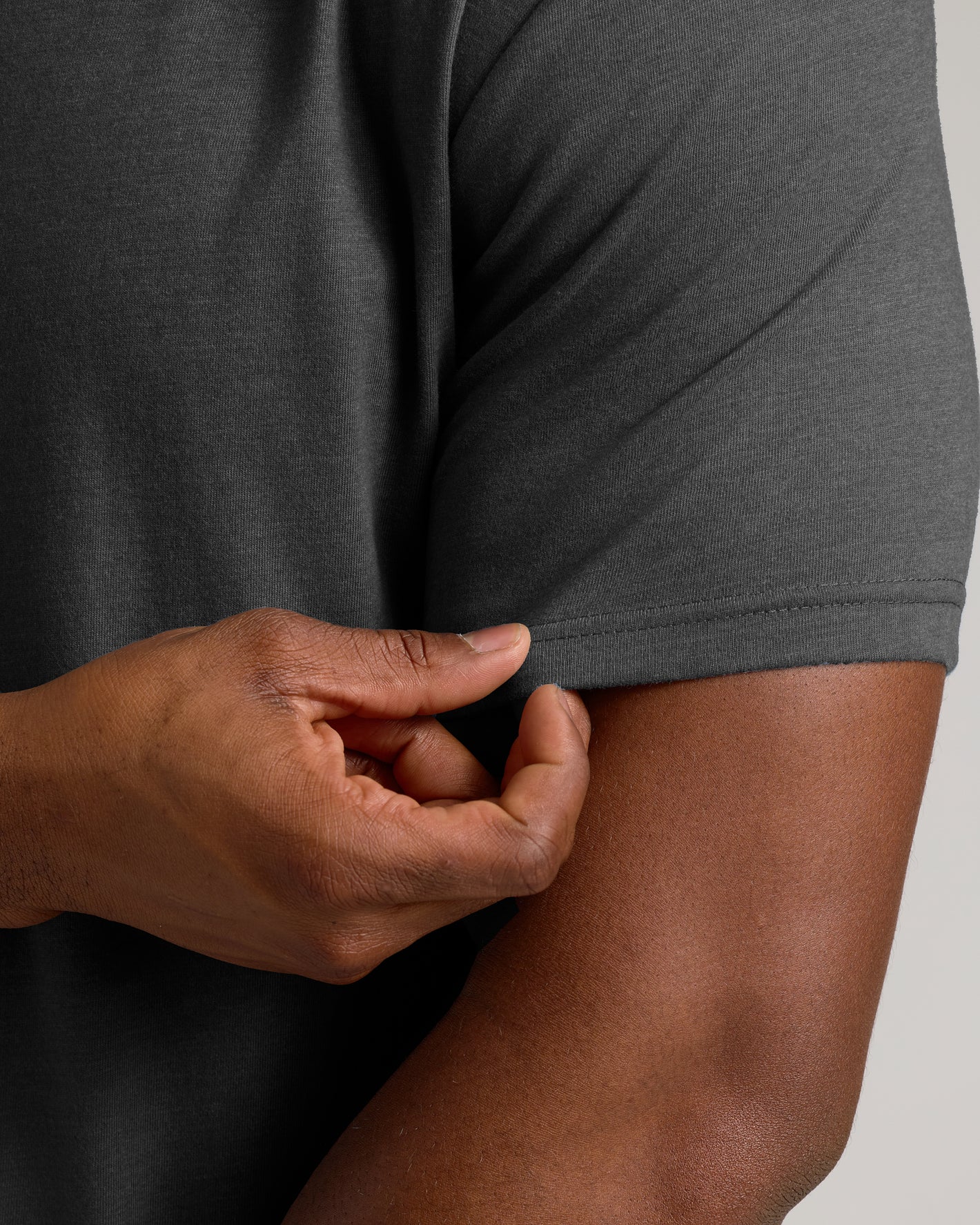 Charcoal Heather Gray Short Sleeve Tall Crew