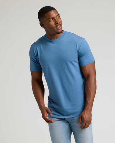 Classic Tall Straight Hem Crew Neck T-Shirt 3-Pack
