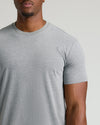 Heather Gray Tall Straight Hem Crew Neck T-Shirt