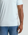 Icicle Tall Straight Hem Crew Neck T-Shirt with fitted jeans.