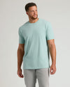 Seabreeze Tall Straight Hem Crew Neck T-Shirt worn by male model.