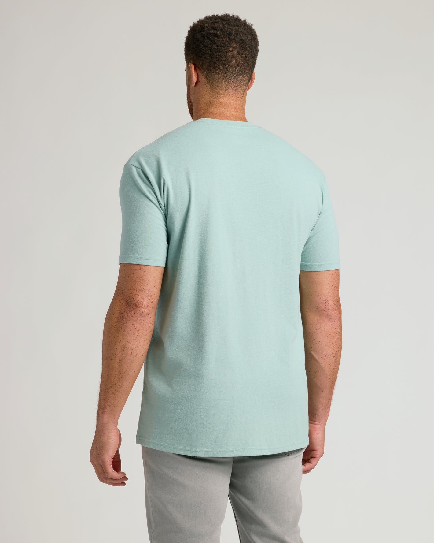 Seabreeze Tall Straight Hem Crew Neck T-Shirt back view.