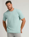 Seabreeze Tall Straight Hem Crew Neck T-Shirt on male model.