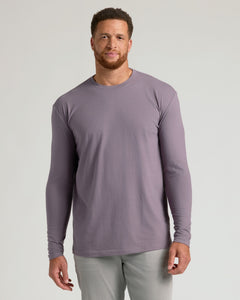 True ClassicTall Classic Long Sleeve Crew on male model, relaxed neutral pose.