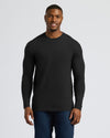All Black Tall Long Sleeve Crew 3-Pack