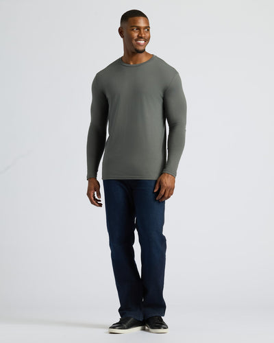 Tall Classic Long Sleeve Crew Neck - Carbon
