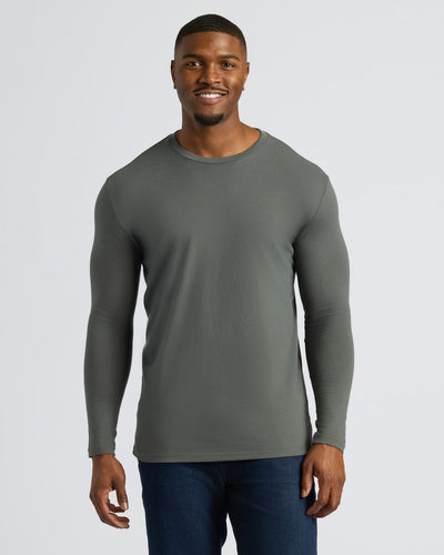 Tall Classic Long Sleeve Crew Neck - Carbon