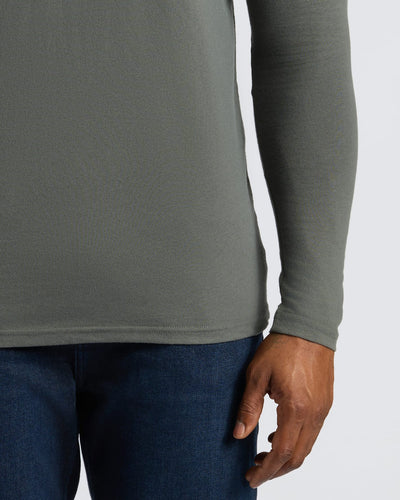 Tall Classic Long Sleeve Crew Neck - Carbon