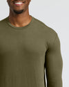 Military Green Tall Long Sleeve T-Shirt