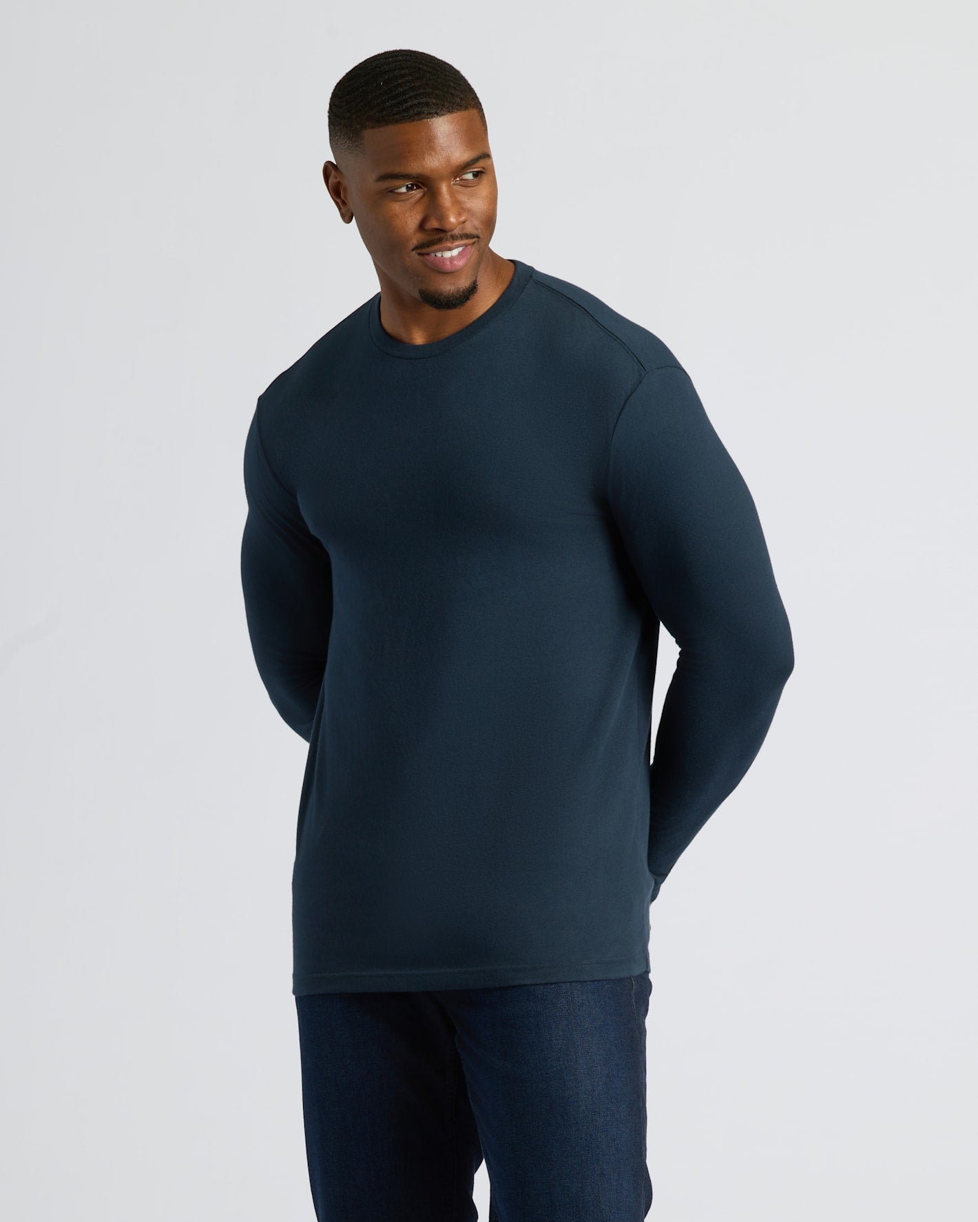 Navy Tall Long Sleeve T-Shirt