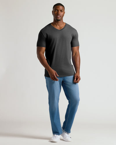 Tall Classic V-Neck - Charcoal Heather Gray