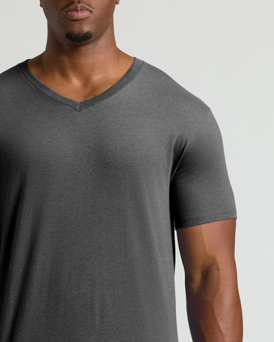 Tall Classic V-Neck - Charcoal Heather Gray
