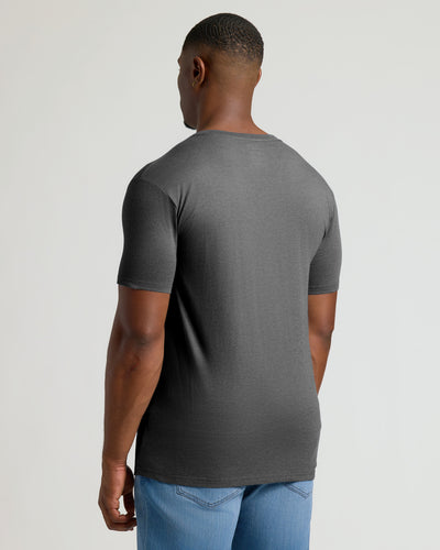 Tall Classic V-Neck - Charcoal Heather Gray