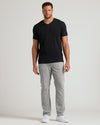 Wardrobe Classic Tall V-Neck 10-Pack on a man against a light background.