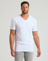 Man wearing the Seasonal Tall Classic V-Neck 3-Pack T-shirt.