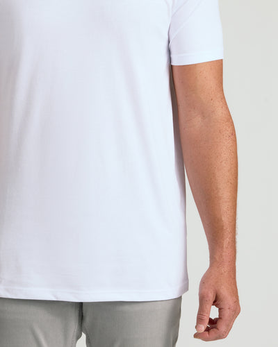 Tall Classic V-Neck - White