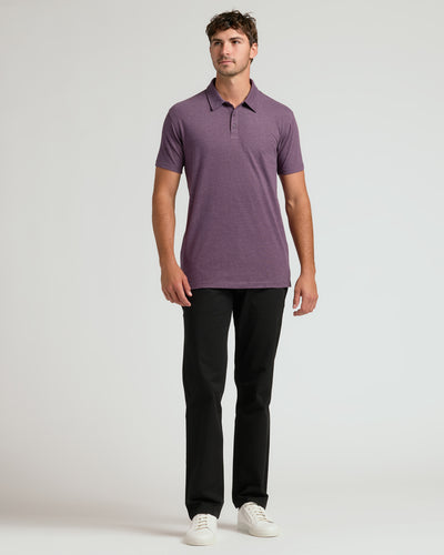 Polo Clásico Alto - Dark Heather Plum