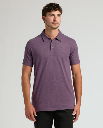Polo Clásico Alto - Dark Heather Plum