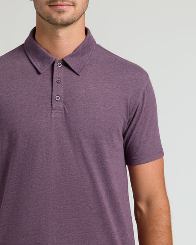 Polo Clásico Alto - Dark Heather Plum