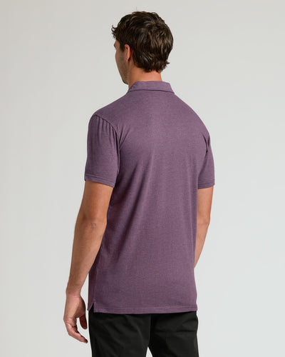 Polo Clásico Alto - Dark Heather Plum