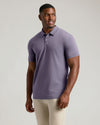Dark Heather Amethyst Short Sleeve Tall Polo