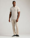 Oatmeal Short Sleeve Tall Polo