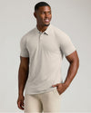 Oatmeal Short Sleeve Tall Polo