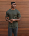 Grove & Steel Tall Premium Pima Crew Neck 2-Pack on athletic man.