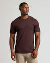 Seasonal Tall Premium Pima Crew Neck 4-Pack worn by a young man.