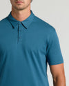 Lagoon Tall Pima Polo with classic collar and three-button placket.