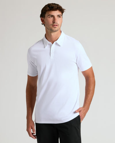 White Tall Premium Pima Polo 4-Pack