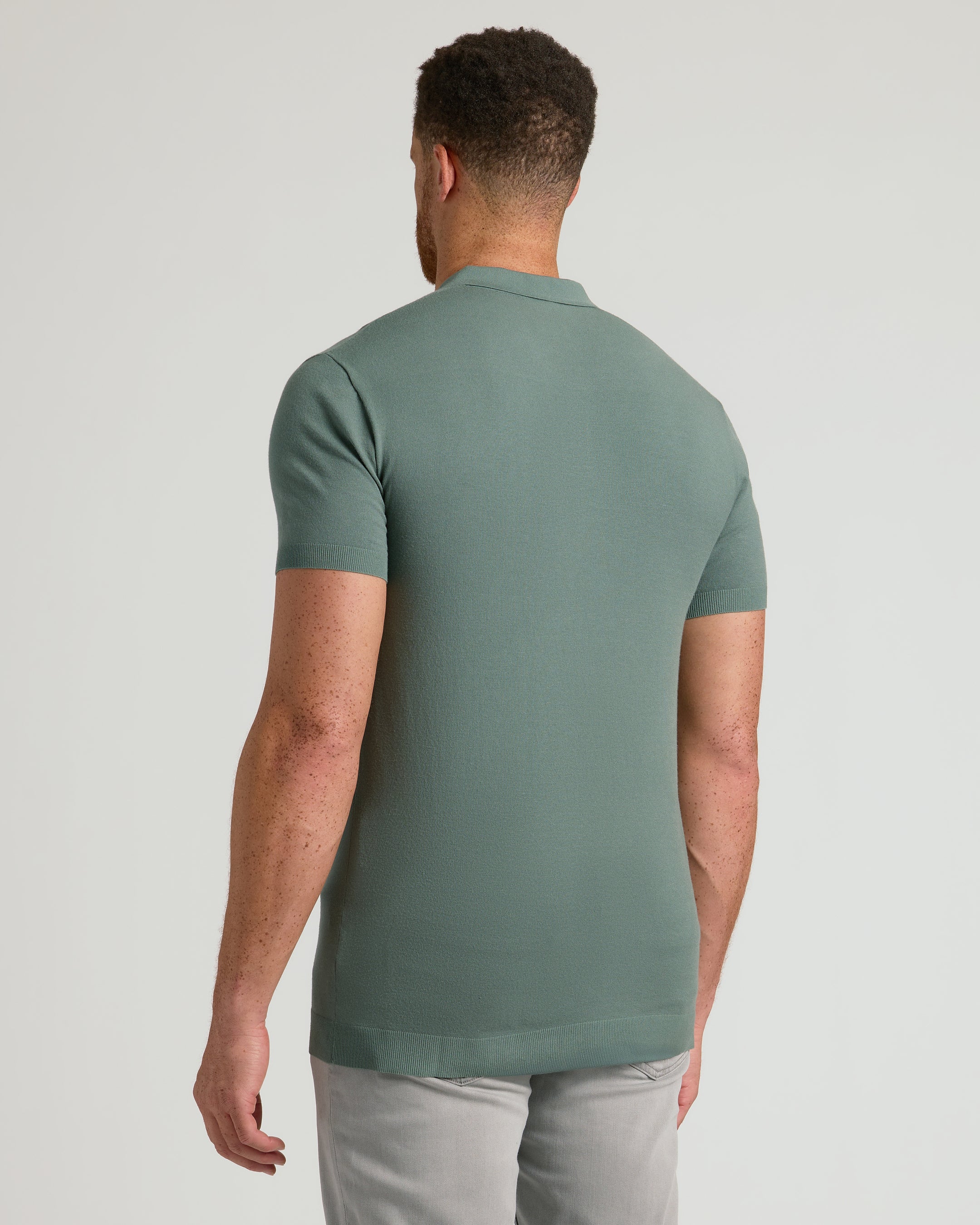 Mayoral Long Sleeve Polo Shirt in Moss